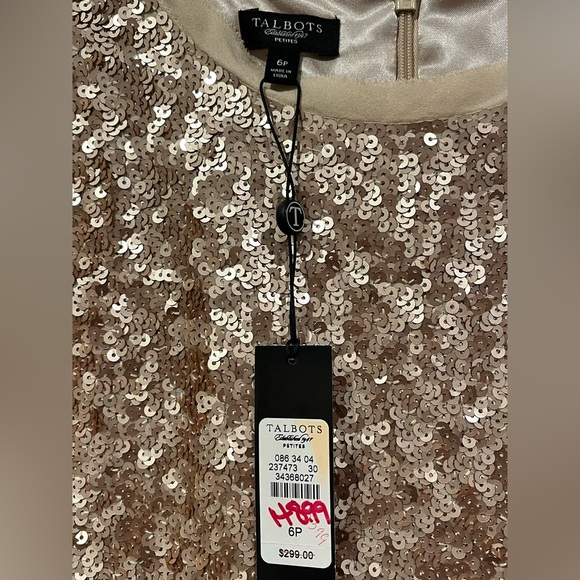 Gold sequin and silk dress - Picture 7 of 7